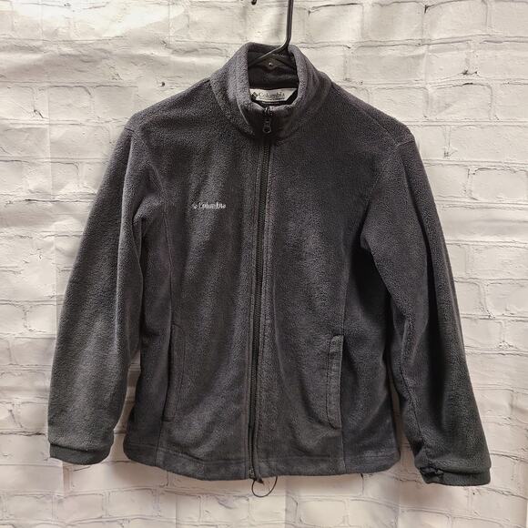 Columbia Mens M Fleece Jacket Normcore Workwear Gorpcore Brown Full Zip - Picture 1 of 5